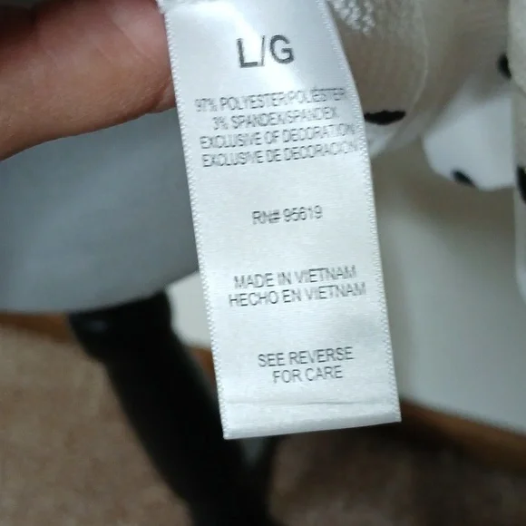 Fever women's slit collar polka dot quarter sleeve blouse size large - Picture 10 of 13